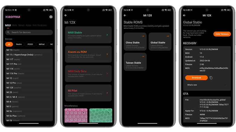 Xiaomi MIUI 13 manual update