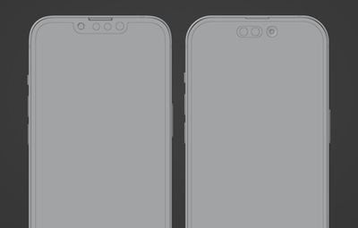 iphone 13 pro and 14 pro render front