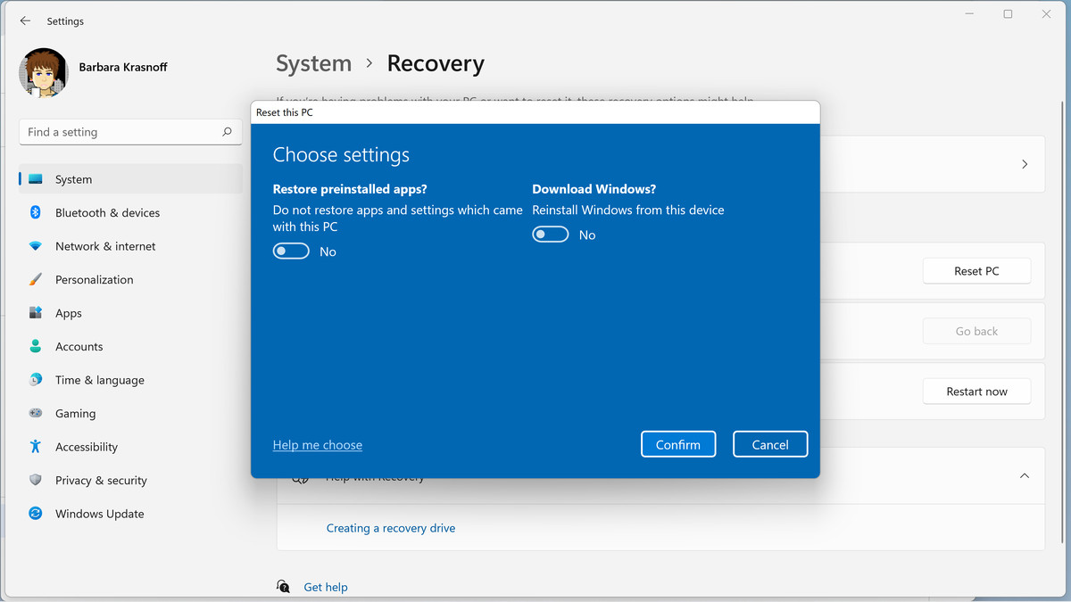 If you do a local reinstall, you can choose to restore pre-installed applications.