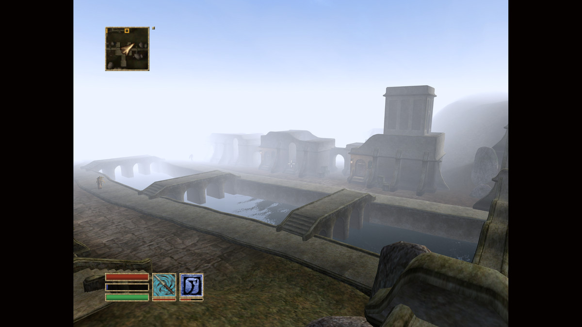 The Elder Scrolls III: Aerial View of the Viaduct in Morrowind