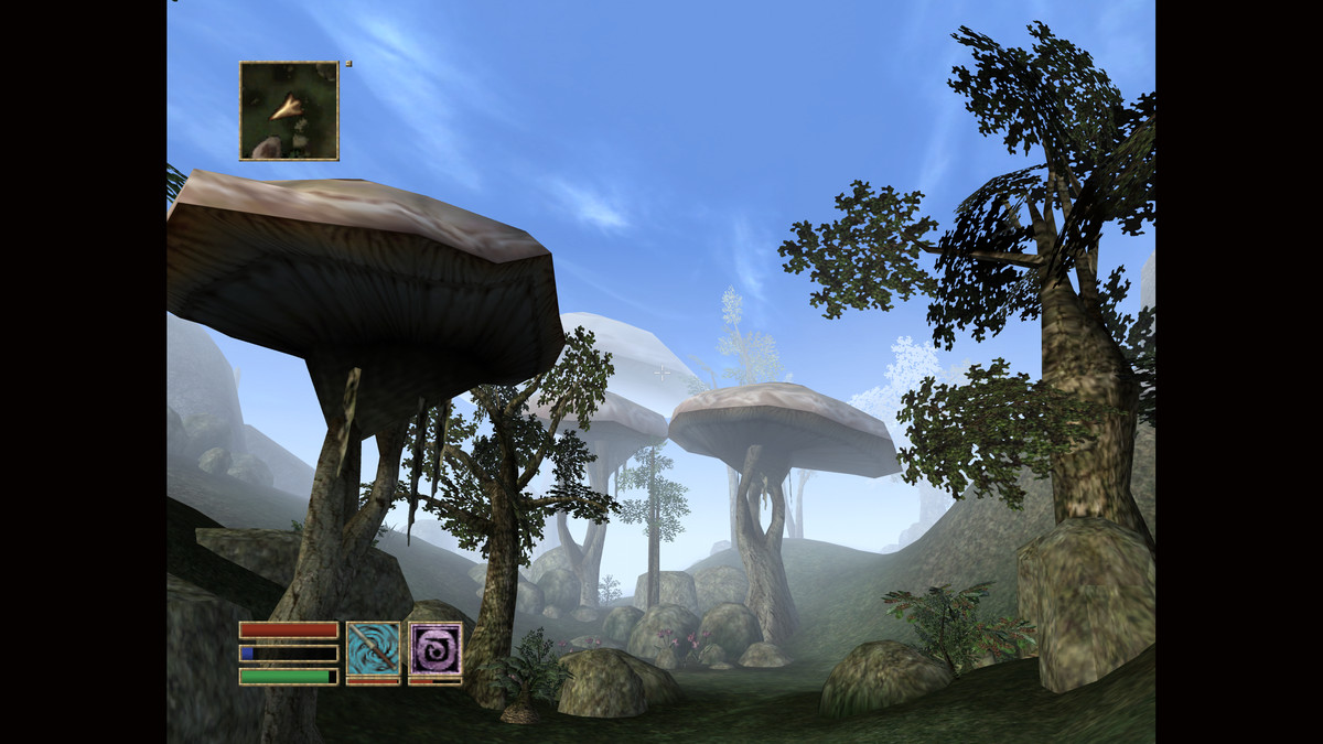 The Elder Scrolls 3: Mushroom Landscape in Morrowind