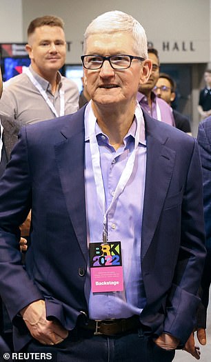 Apple CEO Tim Cook (pictured) said in an email to employees that employees will need to start returning to the office - but the newly formed employee group Apple Together said this will 