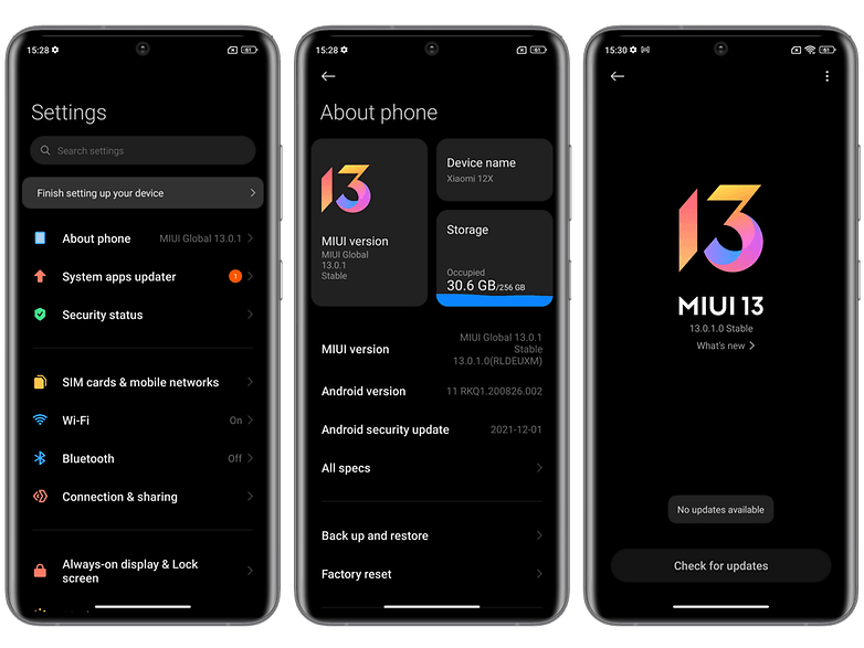 Xiaomi MIUI 13 Update