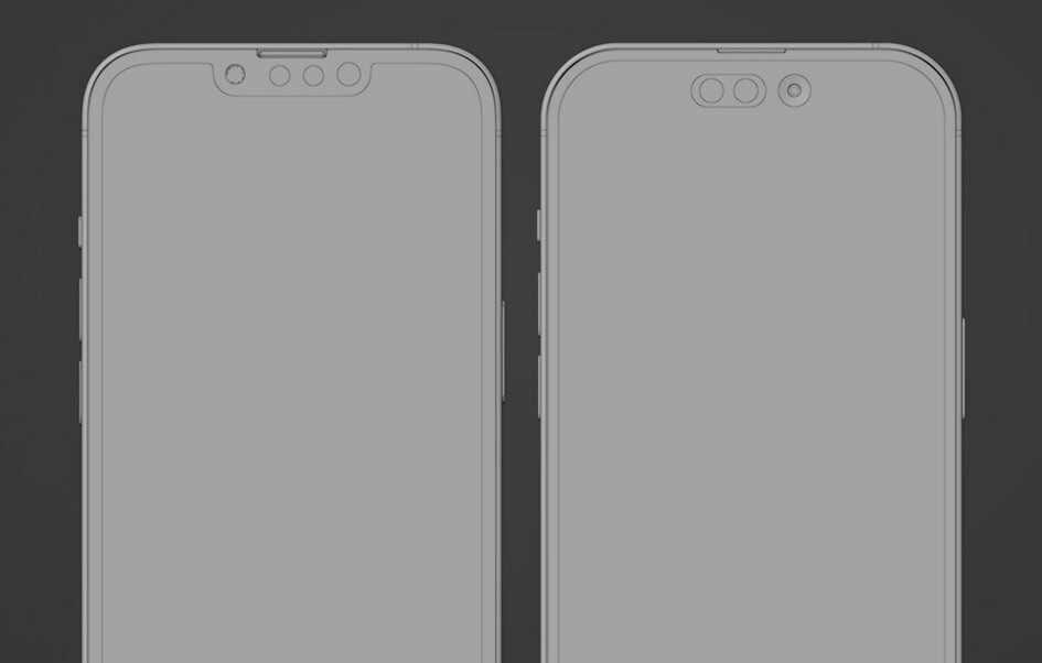 iPhone 13 Pro left and iPhone 14 Pro right - Why iPhone 14 Pro renders show more rounded corners than iPhone 13 Pro