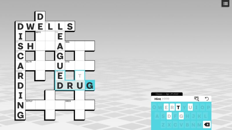 An addictive word game "drug."