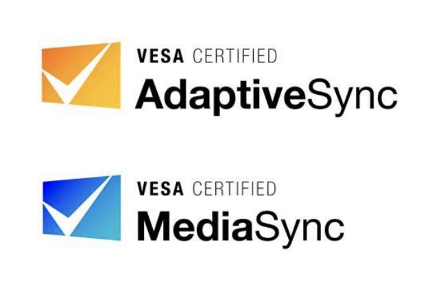 VESA's new Adaptive-Sync and MediaSync certification marks.