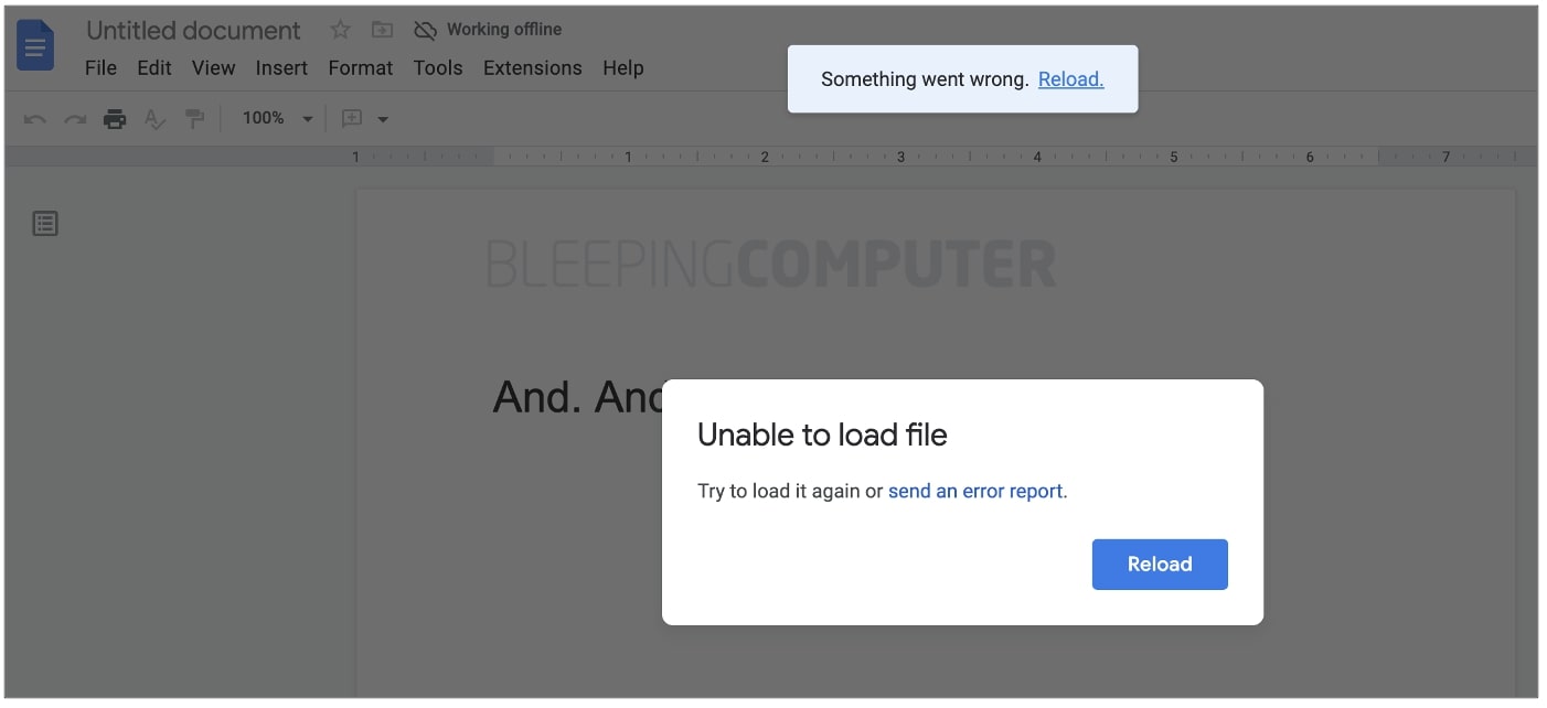 Google Docs crashes when seeing these strings