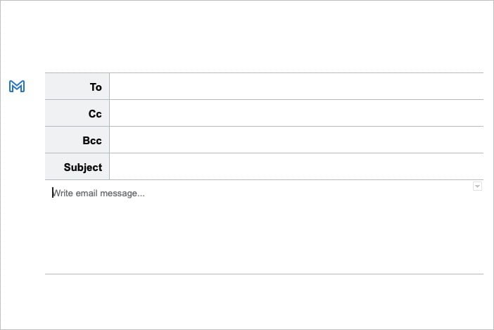 Gmail templates in Google Docs.
