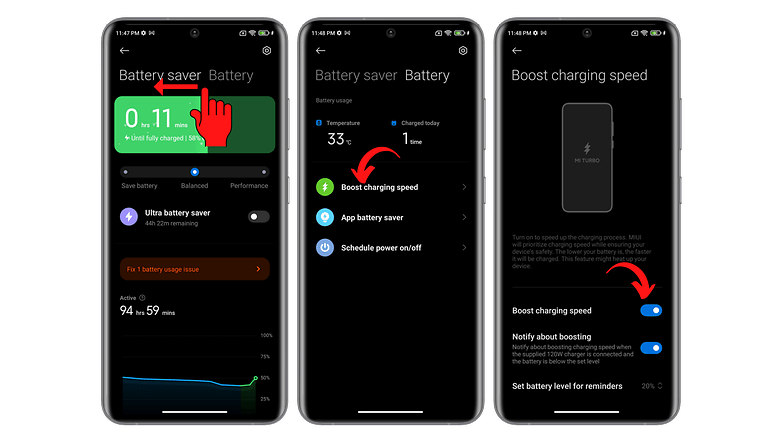 Xiaomi Battery Utility MIUI 13 improves charging speed