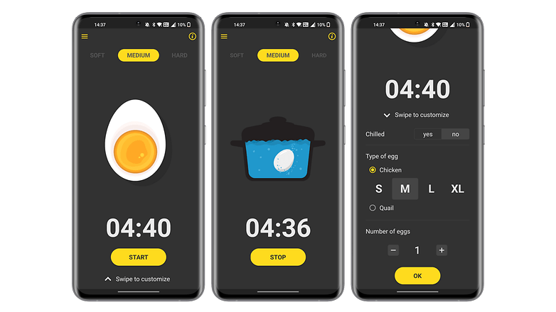EggTimer app screenshot