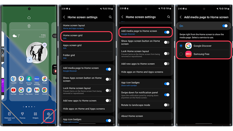 Use screen settings to optimize your Galaxy for your experience.